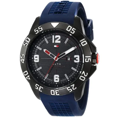 Tommy Hilfiger Cole Watch Men's Blue Rubber 